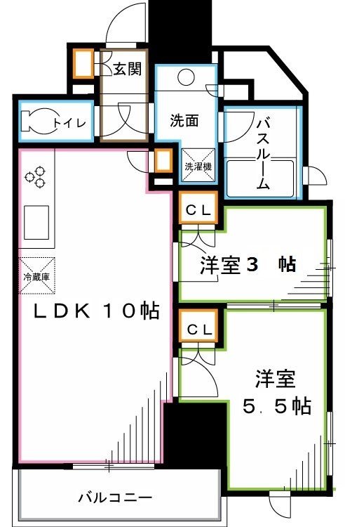 レジディア荻窪Ⅲ 間取り
