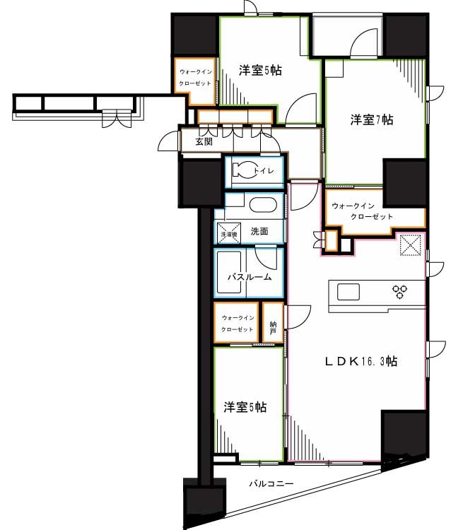 ディームス方南町 間取り