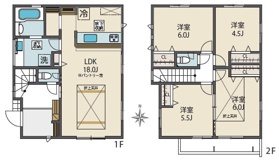 BLOOMING MAISON小平市大沼町9号棟 . 間取り図