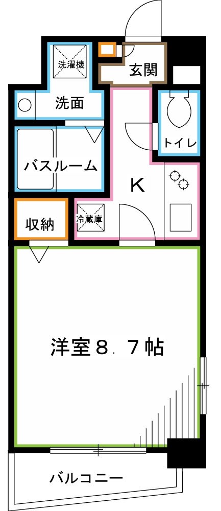 グリーンアベニュー阿佐谷   間取り