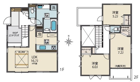 BLOOMING MAISON小平市大沼町10号棟 . 間取り