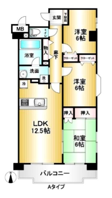 ライフステージ武蔵野 間取り