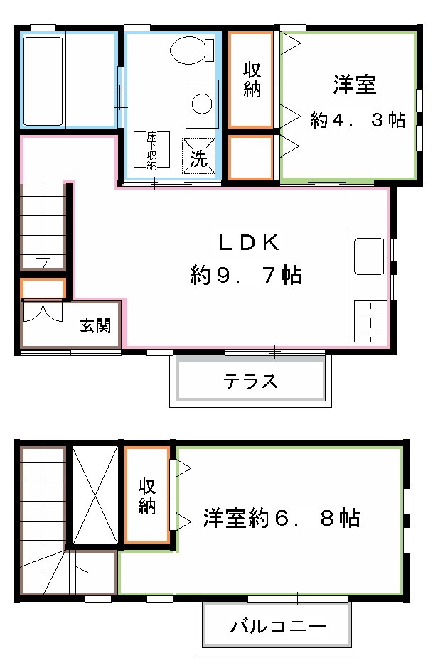 サン・ラッシオンⅡ 間取り