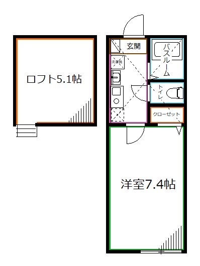 バーミープレイス国立Ⅳ 間取り