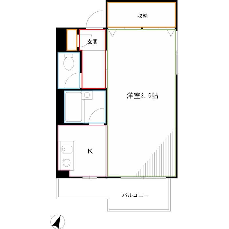 地蔵前マンション 間取り