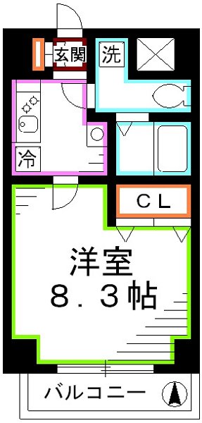 シャトル聖　三鷹 間取り