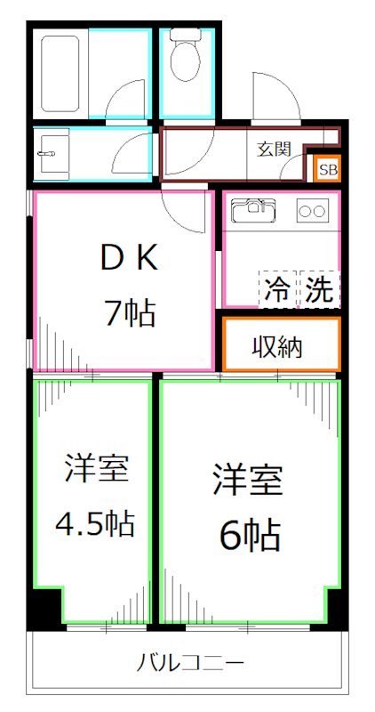 ヴィラ　サンヴェール 間取り
