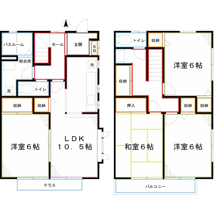アールメゾン国立  間取り図