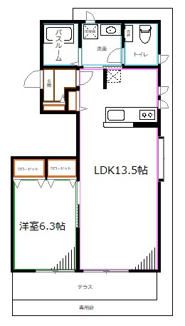 シャルム   間取り
