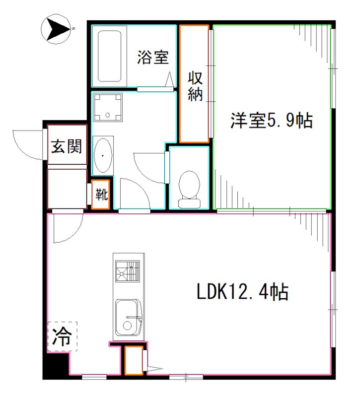 クリスタルコート中野新橋 間取り