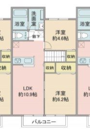 M.STAGE Ⅱ(エムステージⅡ) 間取り