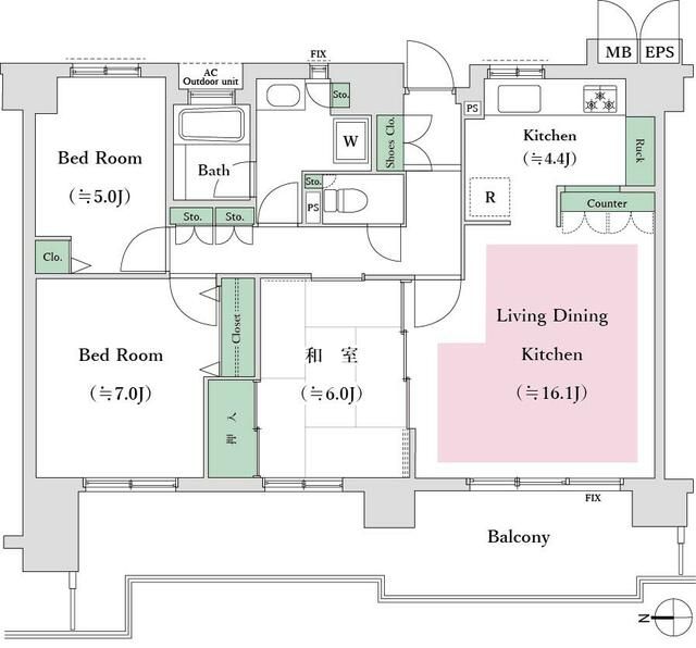 国分寺パークハウス 間取り
