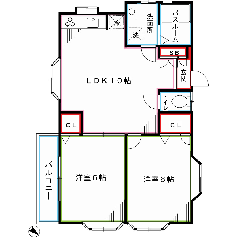 クレールメゾン鷺宮 間取り