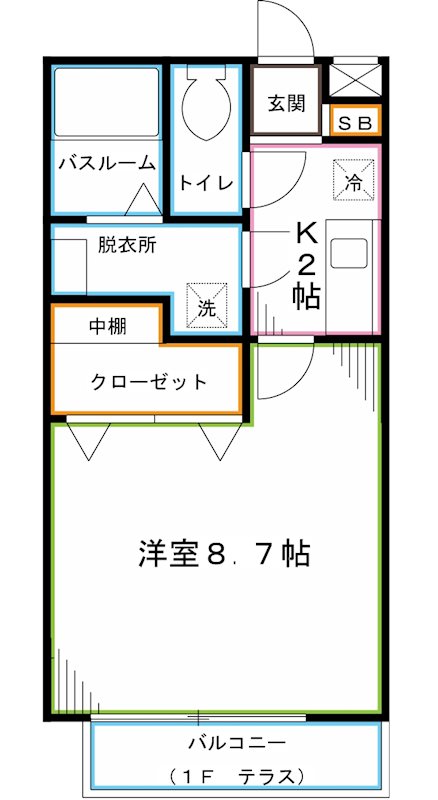 アムールⅡ光風館 間取り