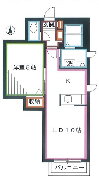 クレール　コガネイ 間取り
