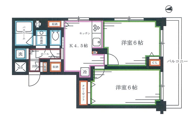 　トーシンフェニックス落合公園  間取り