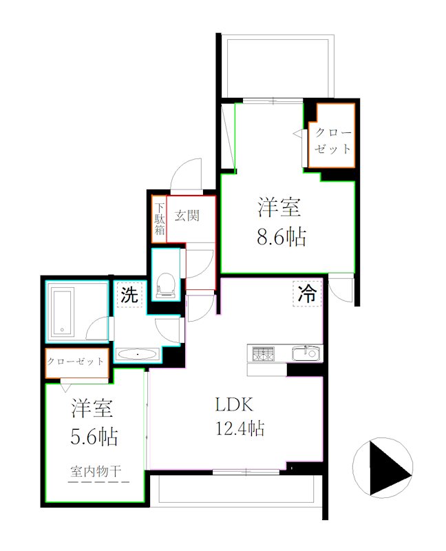 フルーリア国分寺 間取り