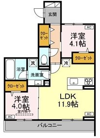 フルーリア国分寺 間取り
