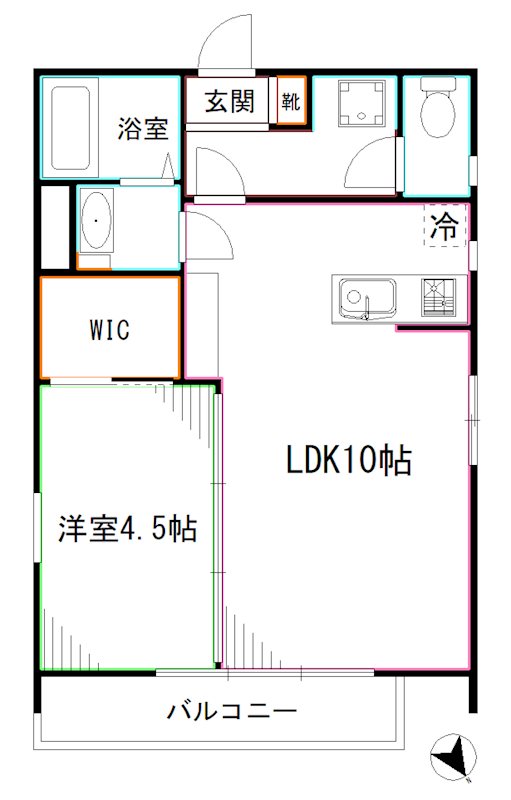 クレアトール中野 間取り