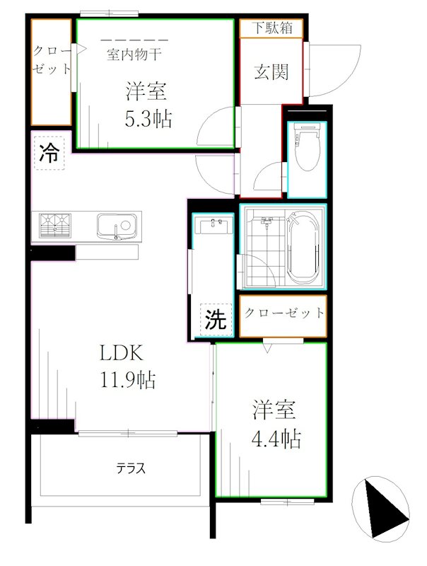 フルーリア国分寺 間取り