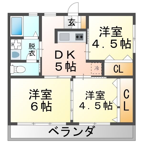 ニューメローマンション 間取り