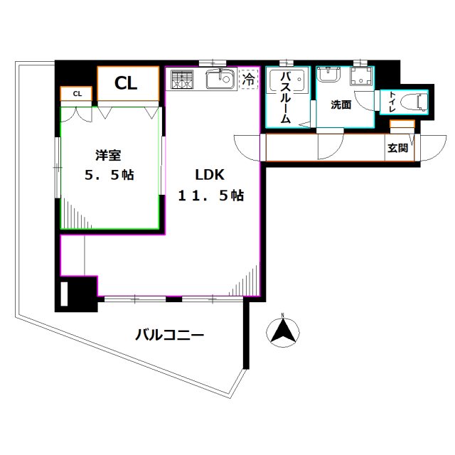 サンパレス西荻Ⅱ 間取り