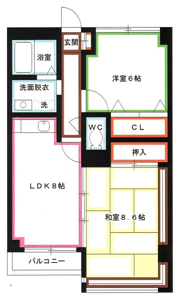 アビタシオン武蔵野　 間取り