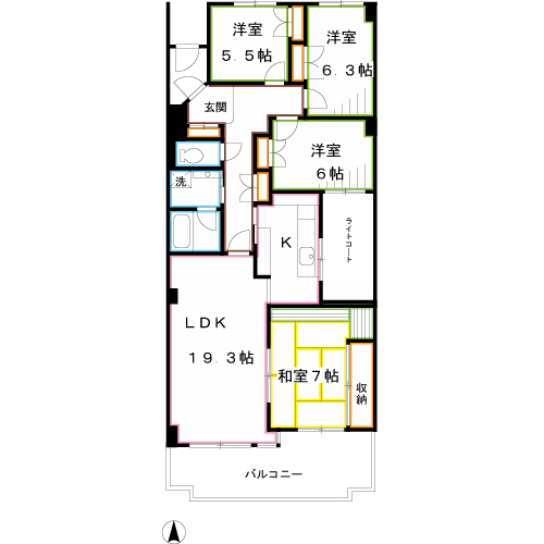 カーサヴェルデ3 間取り