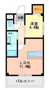 クレール（ｃｌａｉｒ）  間取り