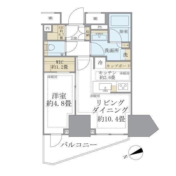 パークタワー東中野グランドエア 間取り