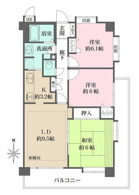 井草ローヤルコーポ 間取り