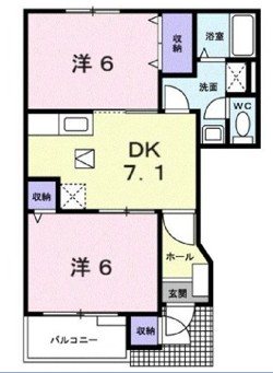 ル・シエルB 間取り