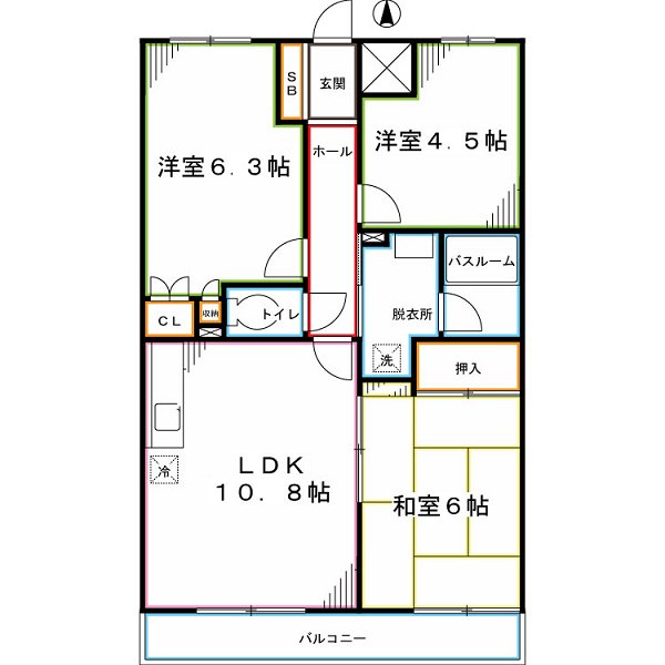サンクレール小平C棟 間取り