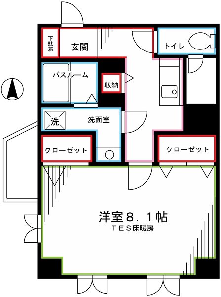 レジディア国分寺 間取り