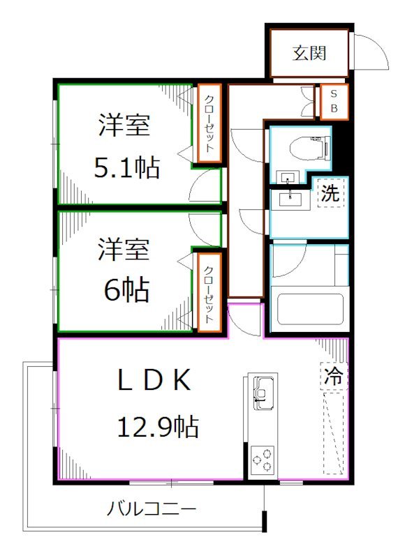 オーパスホームズ武蔵小金井 間取り図