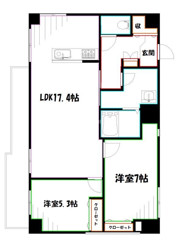 小金井本町ビル 間取り
