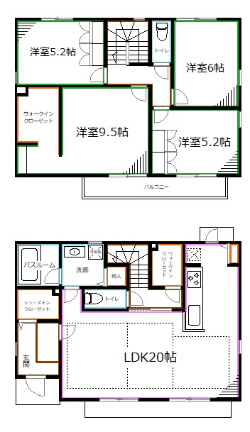 杉並区高井戸西1丁目戸建 間取り