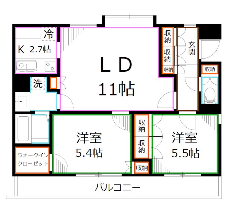 LANAI GRACE KUNITACHI 間取り