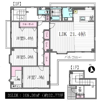 上石神井3丁目戸建 間取り