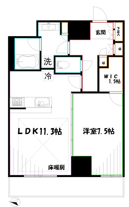 アトラス三鷹レジデンス 間取り