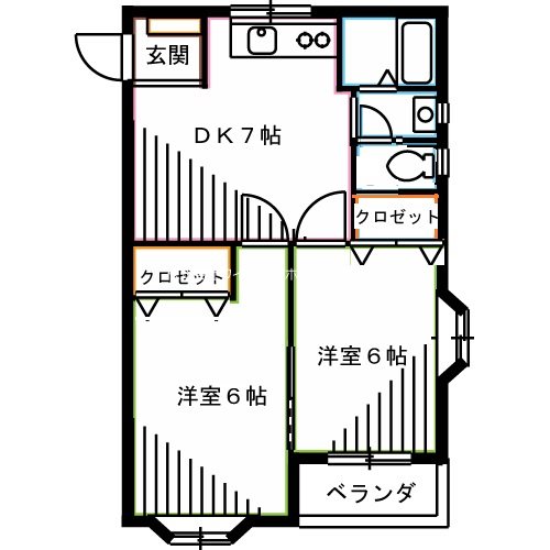 貢栄ハイツ 間取り