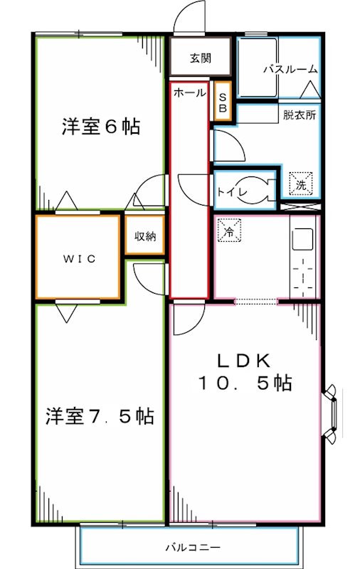 ファミール西恋 間取り