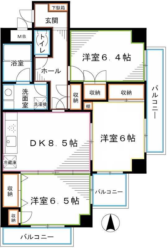 エスポワール小金井 間取り