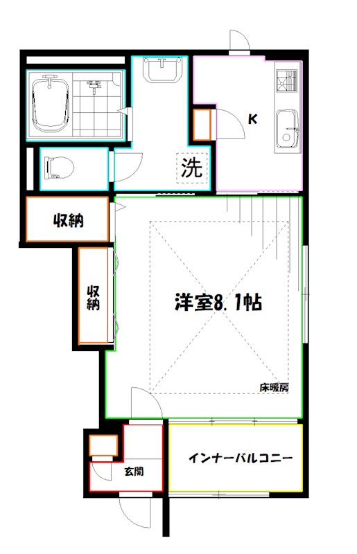 ラ・ソア新川 間取り