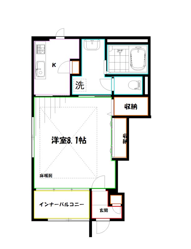 ラ・ソア新川 間取り