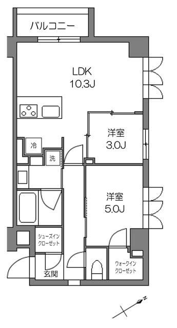 エルスタンザ西荻Moderno 間取り