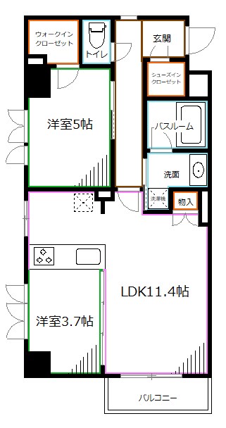 エルスタンザ西荻Ｍｏｄｅｒｎｏ  間取り