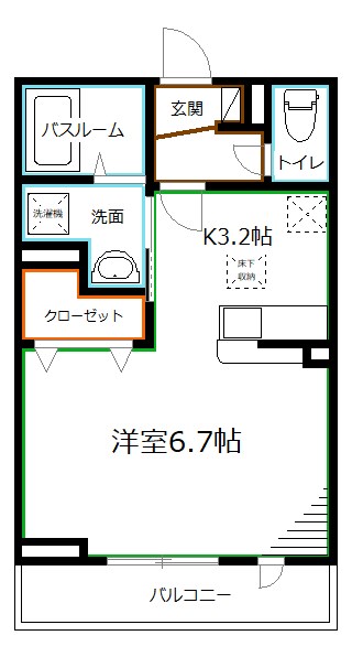 ハイツハルキチ弐番館 間取り