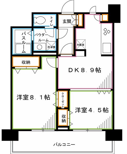 コンチェルト杉並 間取り