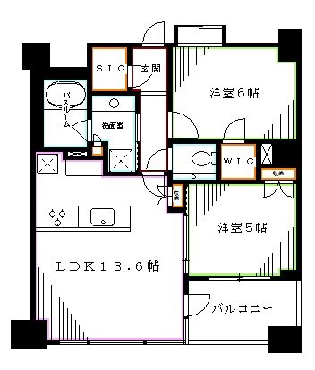 ザ・ライオンズ中野坂上 間取り